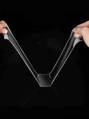 Washable double sided nano tape roll with transparent finish, ideal for reusable strong adhesive needs in home or office DIY projects.