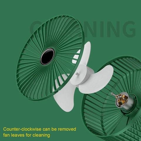 Foldable Table Desk Fan,3-Speeds Portable USB Rechargeable Telescopic Floor White Compact Cooling