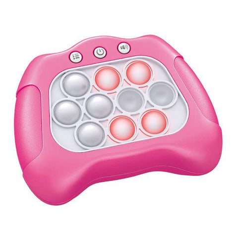 Pop It Push Popper Game sensory toy shaped like a game controller with soft silicone bubbles for stress relief and focus improvement.