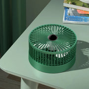 Foldable Table Desk Fan,3-Speeds Portable USB Rechargeable Telescopic Floor White Compact Cooling