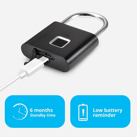 Smart Fingerprint Door Lock with biometric sensor and keyless entry, ideal for securing doors, offices, or rental properties.